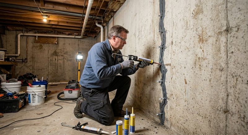 Basement Crack Repair in West Sacramento, CA