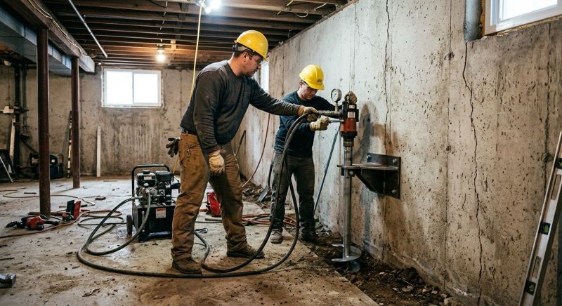 Basement Stabilization in West Sacramento, CA