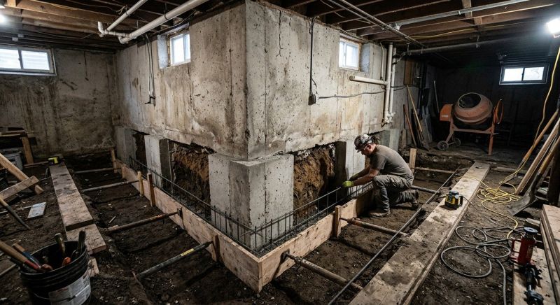 Basement Underpinning in West Sacramento, CA