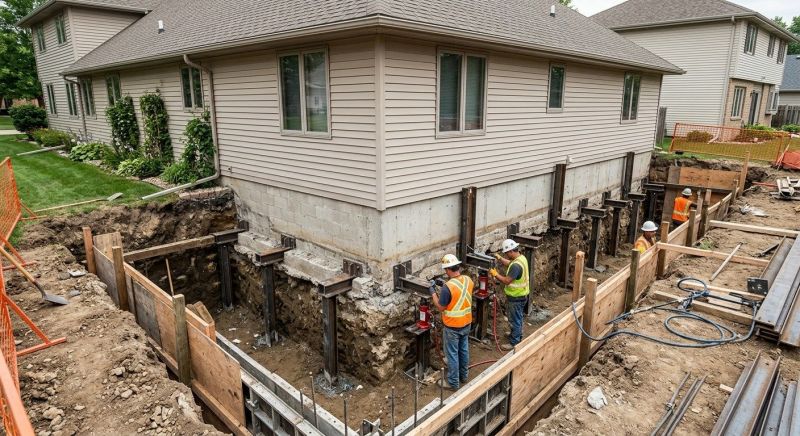 Basement Underpinning in West Sacramento, CA