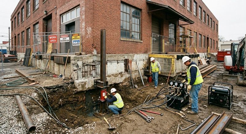 Building Foundation Repair in North Highlands, CA