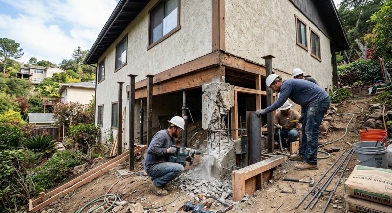 Concrete Foundation Repair in Wilton, CA