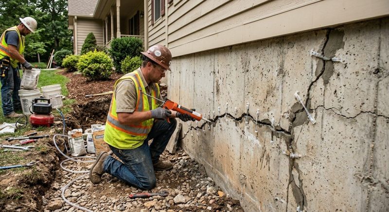 Cracked Foundation Repair in Granite Bay, CA