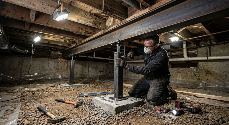 Crawlspace Structural Repair in West Sacramento, CA