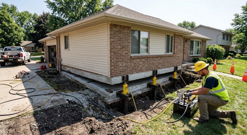 Foundation Lifting in Carmichael, CA