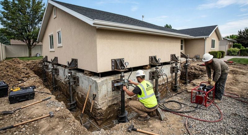 Foundation Pier Leveling in West Sacramento, CA