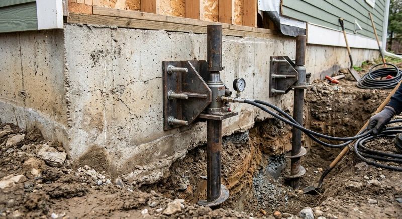 Foundation Pier Leveling in West Sacramento, CA