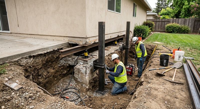 Foundation Pier Repair in West Sacramento, CA