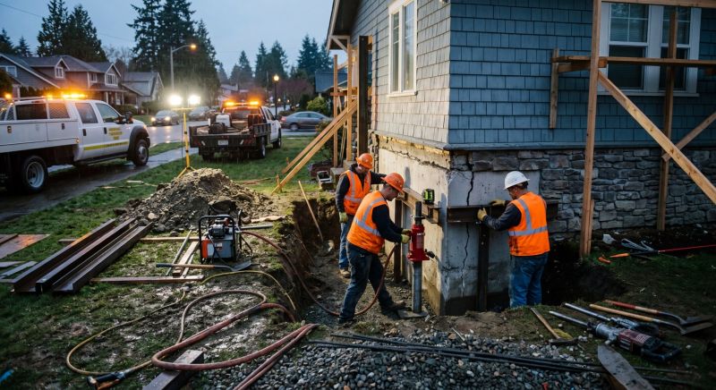 Foundation Stabilizing in Davis, CA
