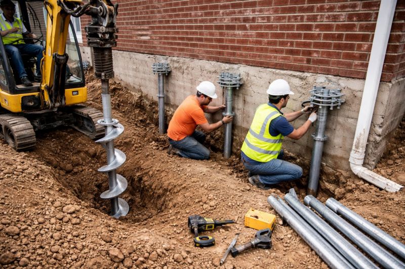 Helical Piers Installation in West Sacramento, CA