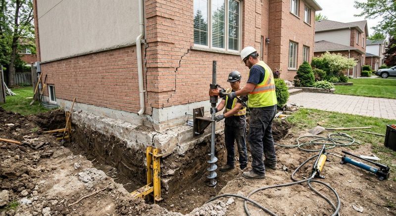 Sinking Foundation Repair in Davis, CA