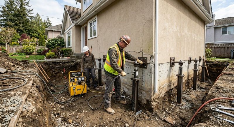 Sinking Foundation Repair in Elk Grove, CA