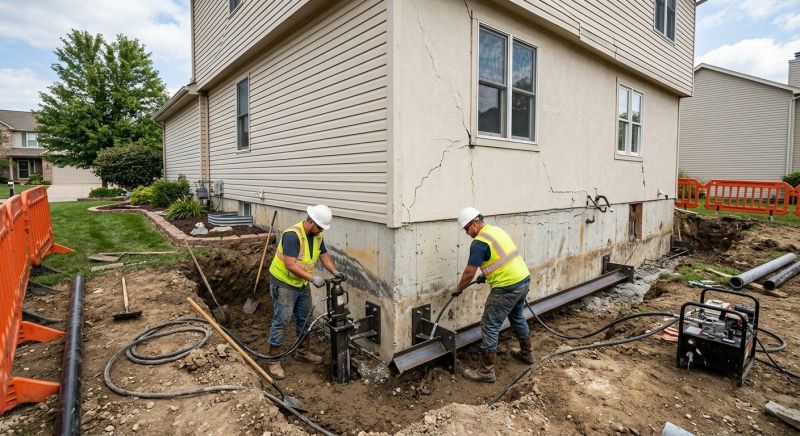 Sinking Foundation Repair in Sloughhouse, CA